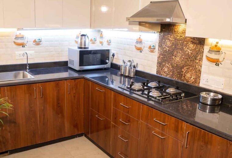 Modern modular kitchen setup